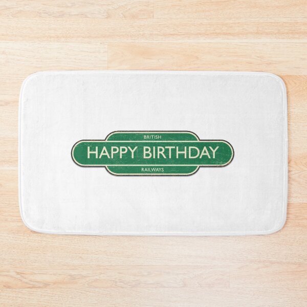 Item preview, Happy Birthday Vintage Railway Sign designed and sold by shufti.
