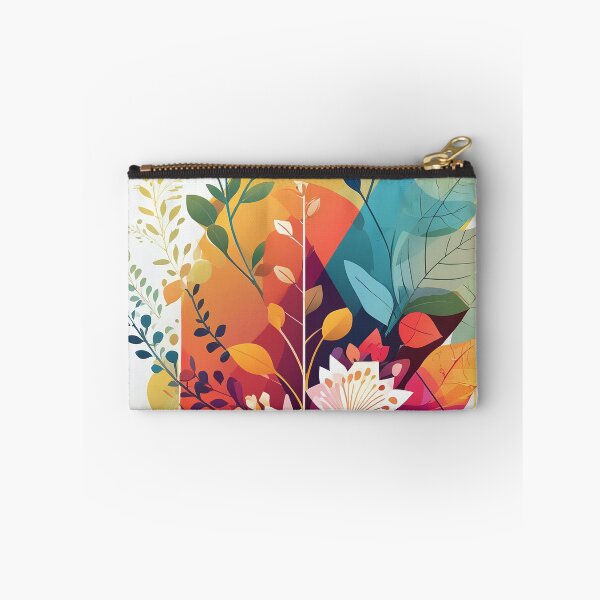 Item preview, Abstract floral design with vibrant colors and geometric shapes designed and sold by homydesign.