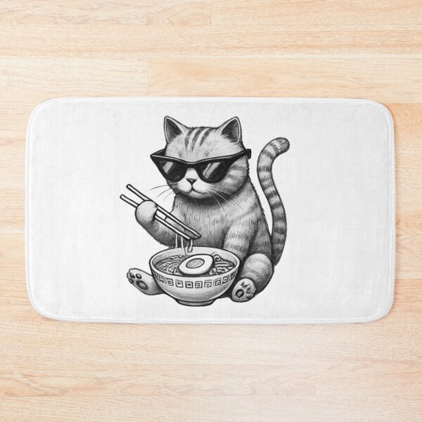 Aperçu de l'œuvre Chat Ramen 29 créée et vendue par S.Lindsay Designs.