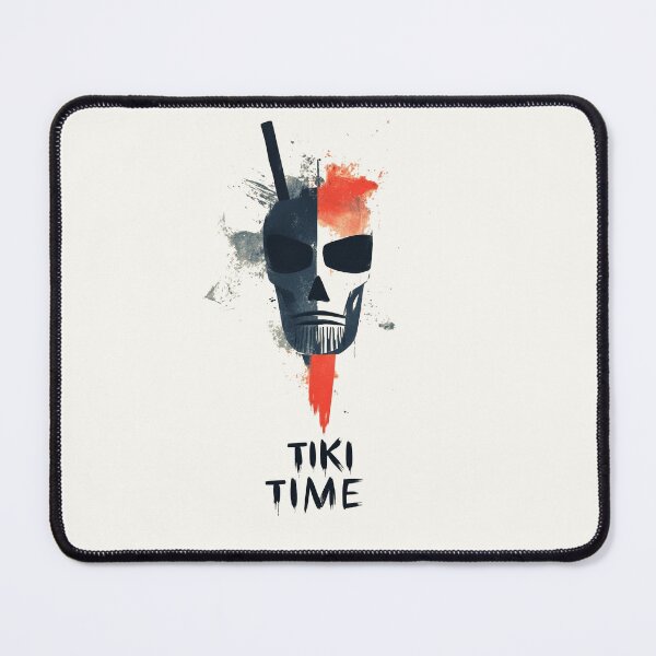 Item preview, “Tiki Time” Skull Mask with Edgy Tropical Vibes designed and sold by Retro Travel Design.