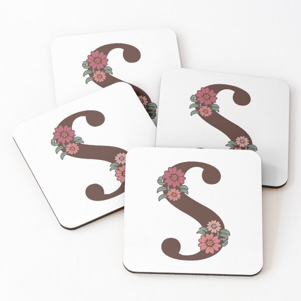 Item preview,  Floral S Monogram designed and sold by DonnaRaquel.