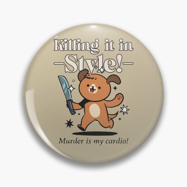 Item preview, Killing it in Style, Adult Horror, Creepy Cute killer Cardio designed and sold by Horror Riot.