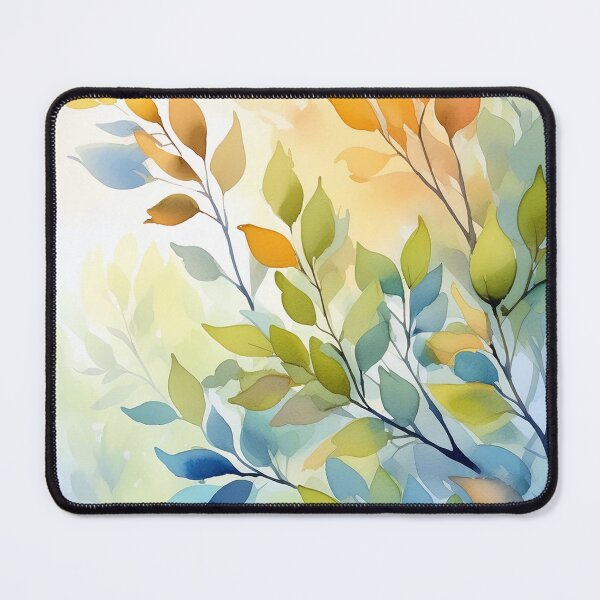 Item preview, Watercolor painting of a tree with colorful leaves, overlooking a tranquil landscape designed and sold by homydesign.