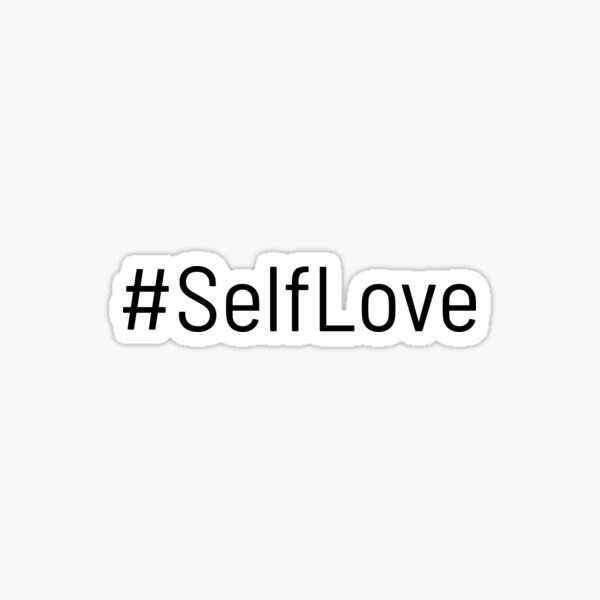 Item preview, SelfLove Hashtag Minimalist Black Text Design designed and sold by ChrisVision.