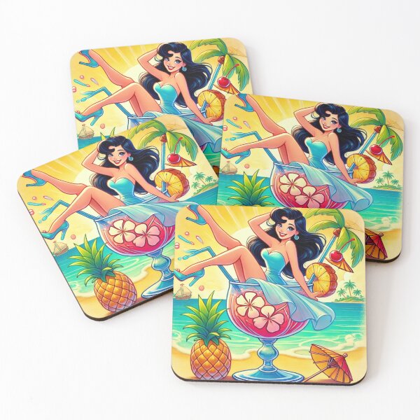 Item preview, Summer Dream – Woman and Cocktail designed and sold by agazub90.