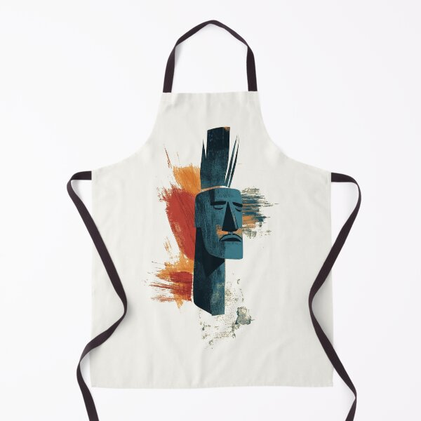 Item preview, Bold and Distressed Tiki Mask Design designed and sold by Retro Travel Design.