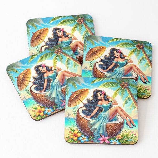 Item preview, Beach Coconut – Tropical Relaxation designed and sold by agazub90.