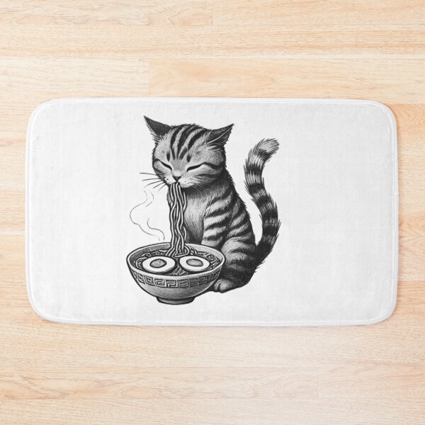 Aperçu de l'œuvre Chat Ramen 14 créée et vendue par S.Lindsay Designs.