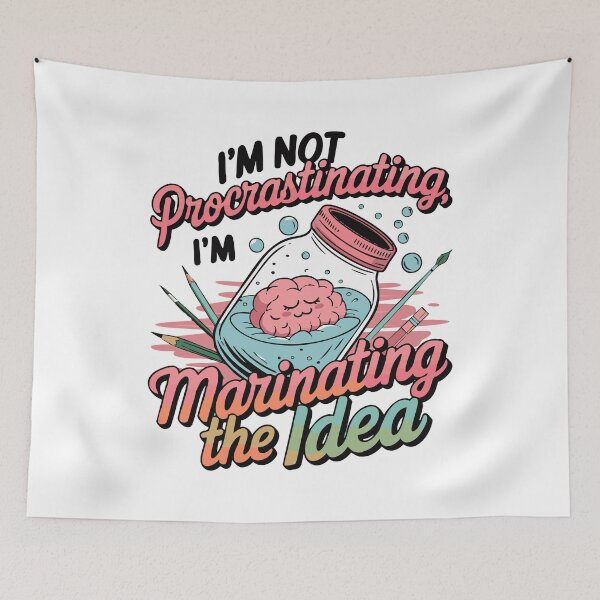 Item preview, Not Procrastinating - Cute Funny School Gift designed and sold by skiprender.
