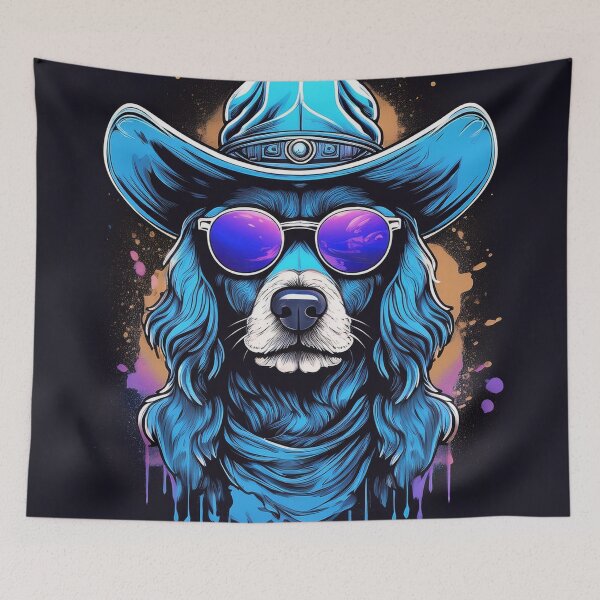 Item preview, Dog in hat and shades Graffiti Style designed and sold by Boxing Kangaroo Retail Company.