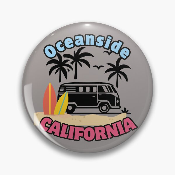 Item preview, Oceanside California Beach Surfer Van designed and sold by FroggyFly Designs.