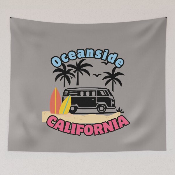 Item preview, Oceanside California Beach Surfer Van designed and sold by FroggyFly Designs.