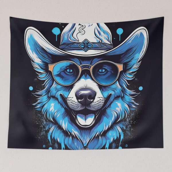 Item preview, Dog in hat and shades Graffiti Style designed and sold by Boxing Kangaroo Retail Company.