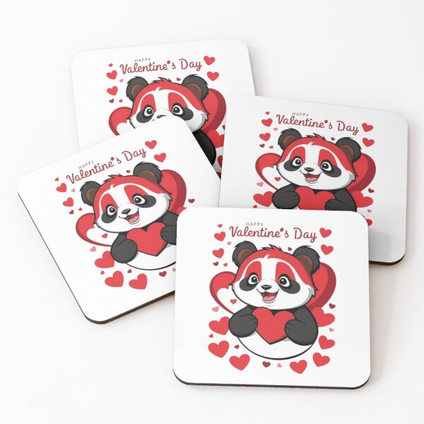Item preview, Red Panda Valentine day memes  designed and sold by ShopTwentyFour.