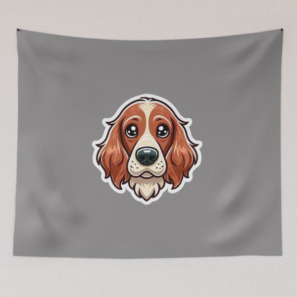 Artikelvorschau, Irish Setter Hundekopf entworfen und verkauft von ArtistEmbrace.