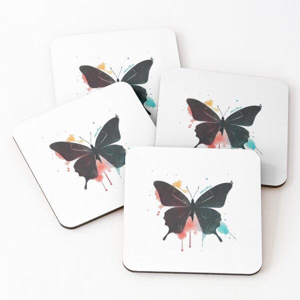 Item preview, Charcoal Sketched Silhouette of a Butterfly designed and sold by Gentle40Winks.