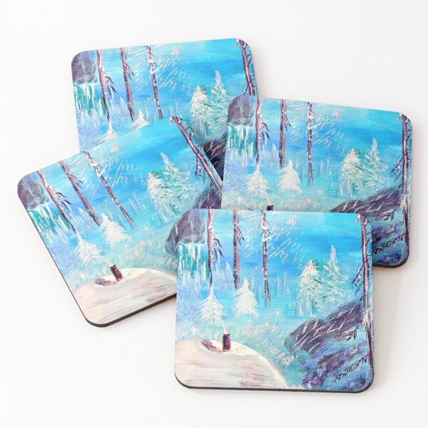 Item preview, The hut in the winter forest designed and sold by angel1.
