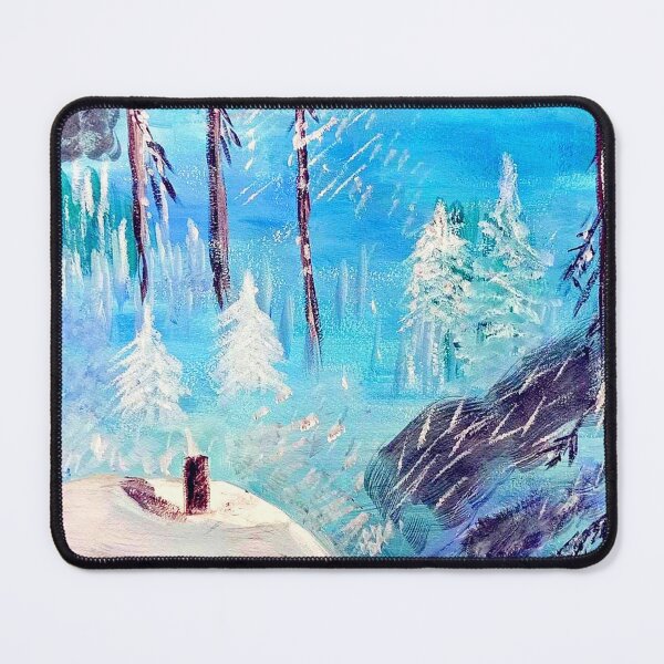 Item preview, The hut in the winter forest designed and sold by angel1.