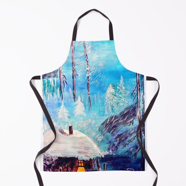Item preview, The hut in the winter forest designed and sold by angel1.