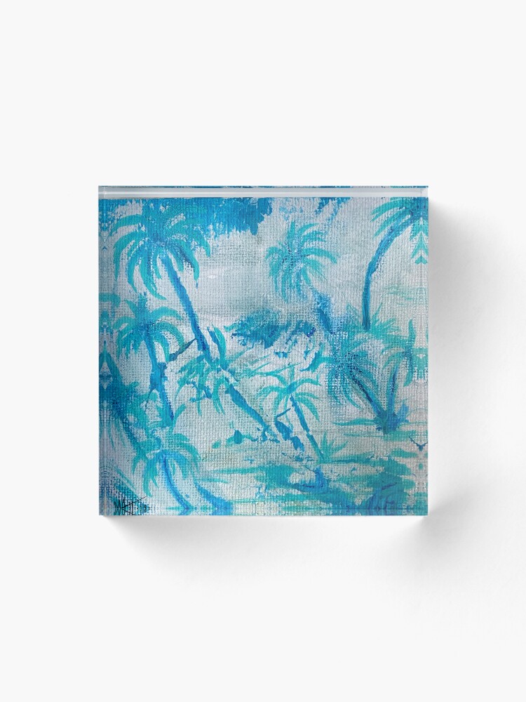 Thumbnail 1 of 5, Acrylic Block, Palm Tree Pattern designed and sold by MatrixTattoo.