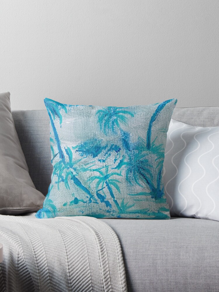 Thumbnail 1 of 4, Pillow, Palm Tree Pattern  designed and sold by MatrixTattoo.
