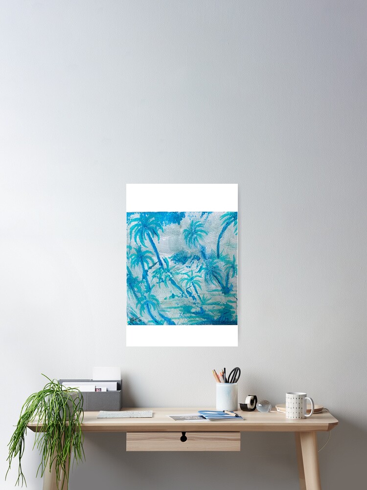 Thumbnail 2 of 3, Poster, Palm Tree Pattern designed and sold by MatrixTattoo.