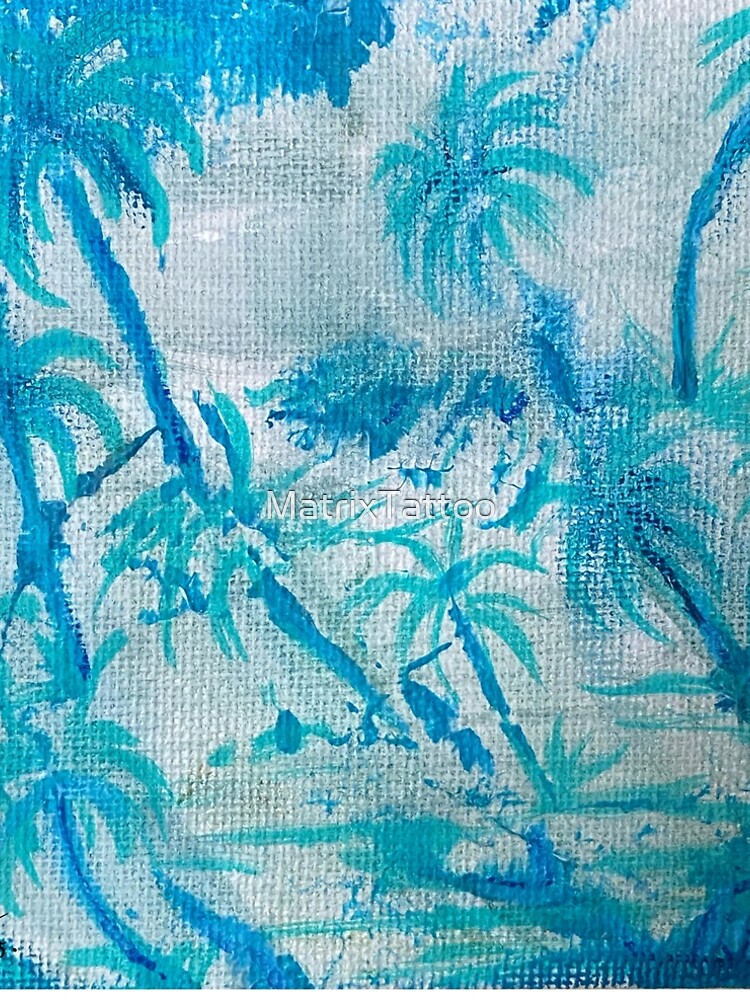 Thumbnail 5 of 5, A-Line Dress, Palm Tree Pattern  designed and sold by MatrixTattoo.