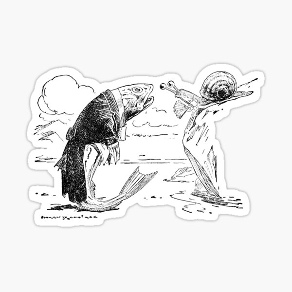 The Whiting and the Snail Sticker