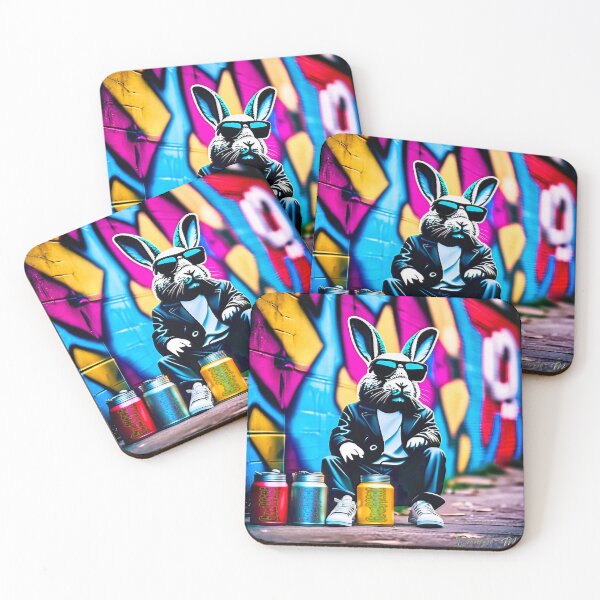 Item preview, Urban graffiti street art Rabbit designed and sold by Drone-tees.