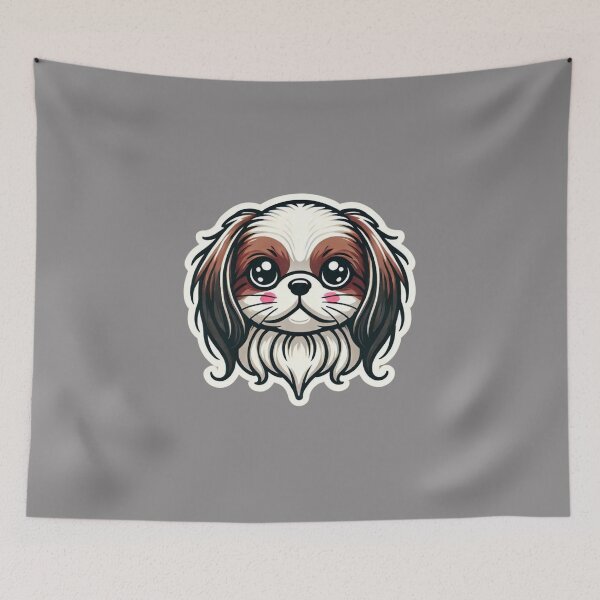 Item preview, Japanese Chin Dog Head  designed and sold by ArtistEmbrace.