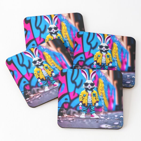 Item preview, Urban graffiti street art Rabbit designed and sold by Drone-tees.