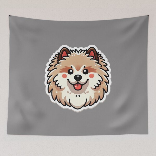 Item preview, Keeshond Dog Head  designed and sold by ArtistEmbrace.