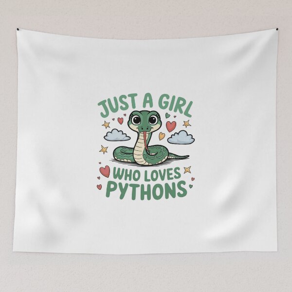 Item preview, Just a Girl Who Loves Pythons designed and sold by jkrphoto.