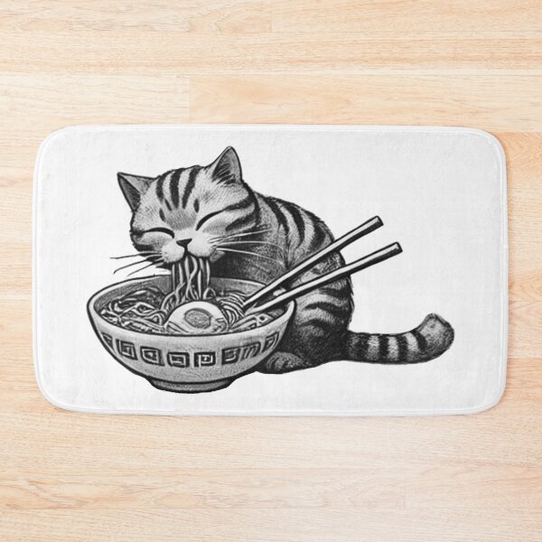 Aperçu de l'œuvre Chat Ramen 22 créée et vendue par S.Lindsay Designs.