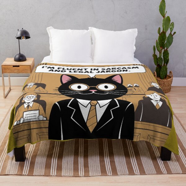 Item preview, I am fluent in sarcasm and legal jargon, black cat paralegal designed and sold by RAZ1995.