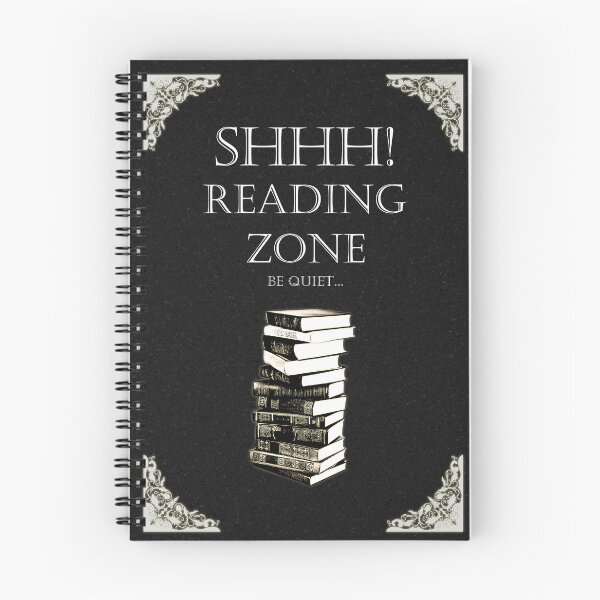 Item preview, Shhh! Reading Zone - Quiet Library Book Decor designed and sold by ArsArtificia.