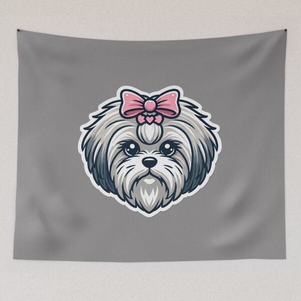Item preview, Lhasa Apso Dog Head  designed and sold by ArtistEmbrace.