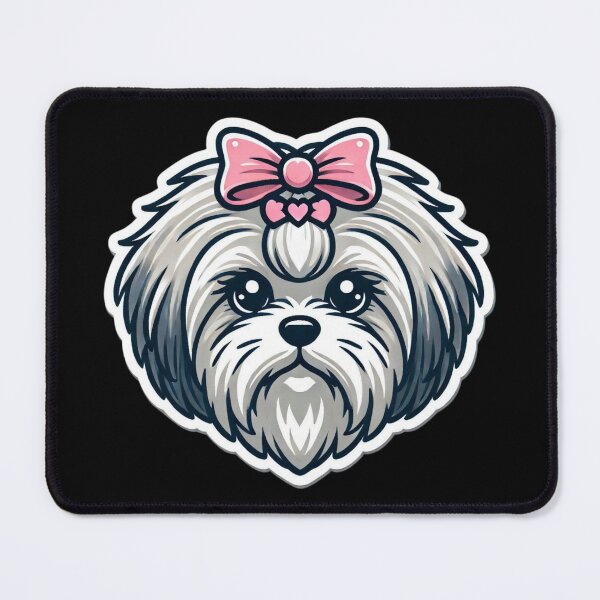 Item preview, Lhasa Apso Dog Head designed and sold by ArtistEmbrace.