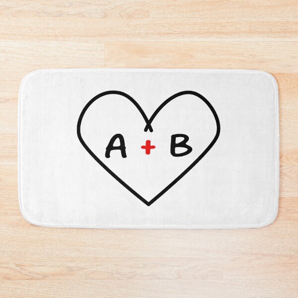 Item preview, A plus B Initials in a Heart  | Cute Couples Decoration | Unique Gift Idea designed and sold by Printastic Digital .