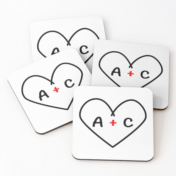 Item preview, A plus C Initials in a Heart  | Cute Couples Decoration | Unique Gift Idea designed and sold by Printastic Digital .