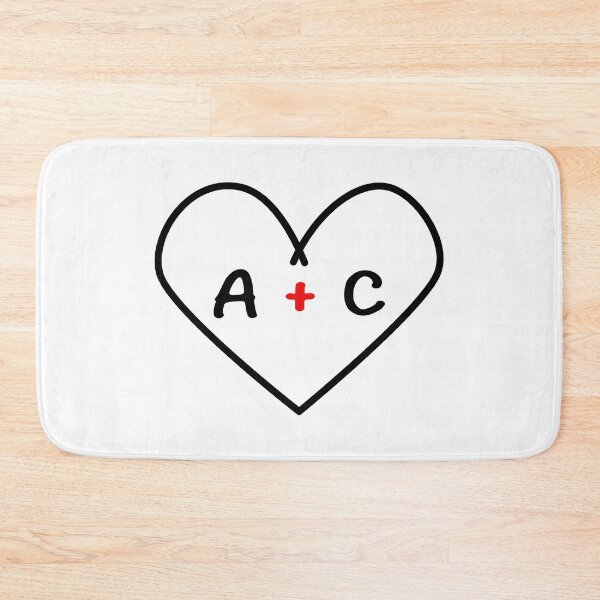 Item preview, A plus C Initials in a Heart  | Cute Couples Decoration | Unique Gift Idea designed and sold by Printastic Digital .