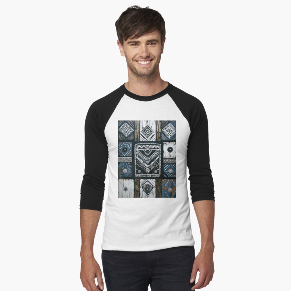 Aperçu de l'œuvre T-shirt baseball manches ¾ créée et vendue par Shopstract.