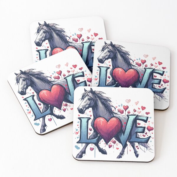 Item preview, Love Horse Valentines Day designed and sold by TomFrontierArt.
