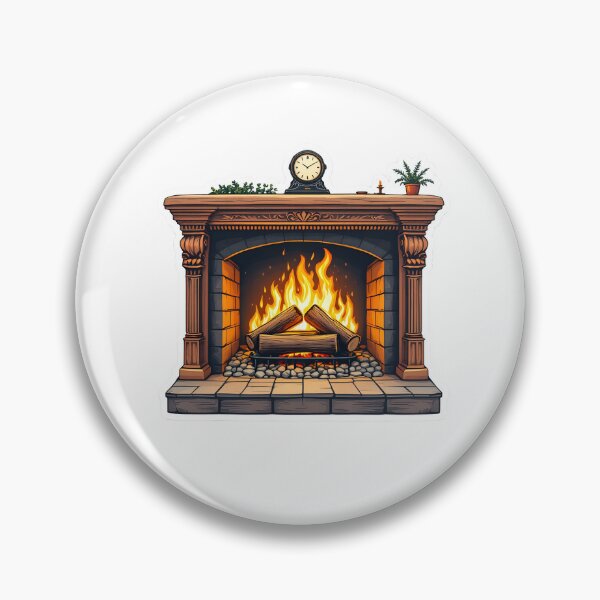 Item preview, Vintage Fireplace – Cozy and Nostalgic Design designed and sold by Vagabond Ventures25.