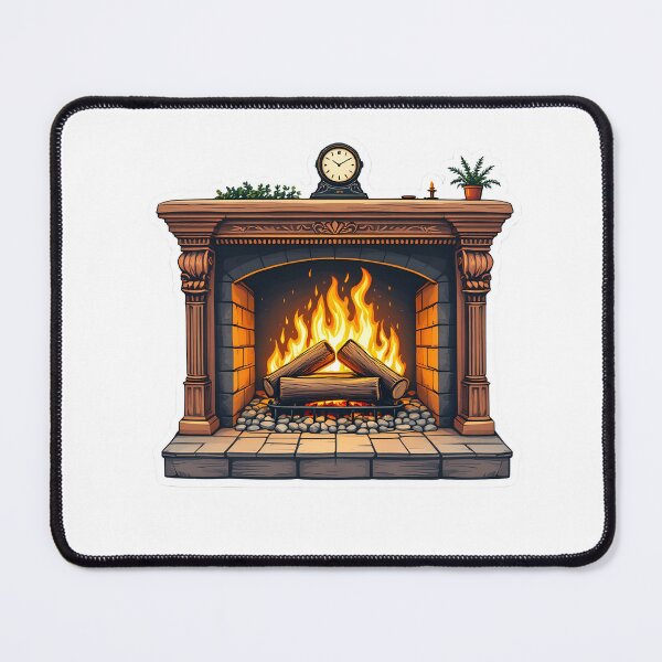 Item preview, Vintage Fireplace – Cozy and Nostalgic Design designed and sold by Vagabond Ventures25.
