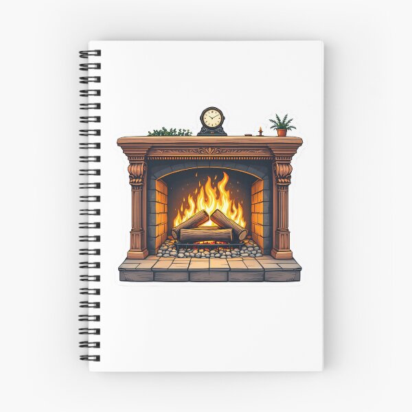 Item preview, Vintage Fireplace – Cozy and Nostalgic Design designed and sold by Vagabond Ventures25.
