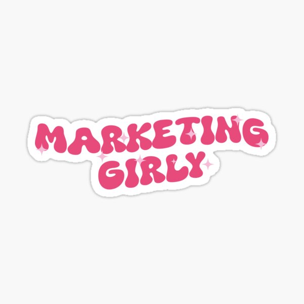 Item preview, Marketing girly wavy designed and sold by e-ferguson.