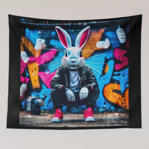 Item preview, Urban graffiti street art Rabbit designed and sold by Drone-tees.