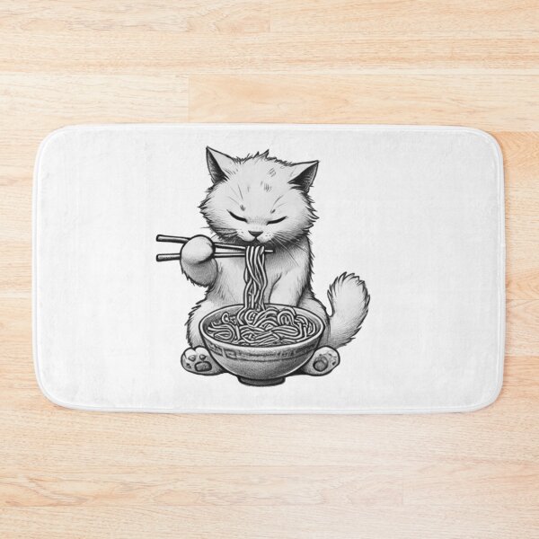 Aperçu de l'œuvre Chat Ramen 11 créée et vendue par S.Lindsay Designs.