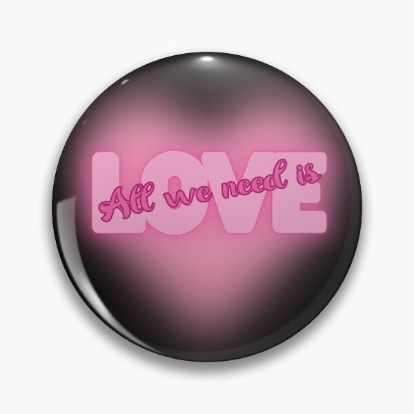 Item preview, Todo lo que necesitamos es amor - Corazón rosa brillante designed and sold by FaeryNuff.